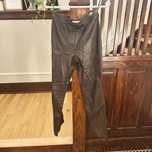 Vintage Lord & Taylor Dark Brown Leather Pants
